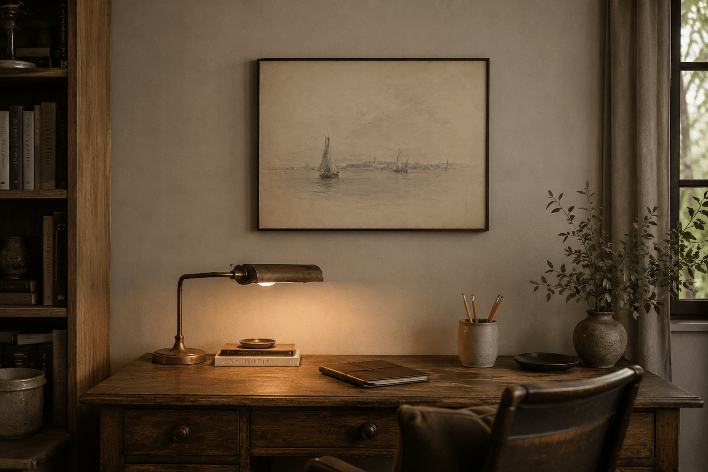 Coastal Sailboats Print - The Midnight Archive