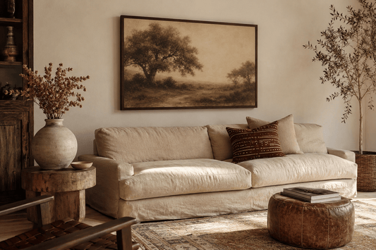 Lone Oak Mist Canvas - The Midnight Archive