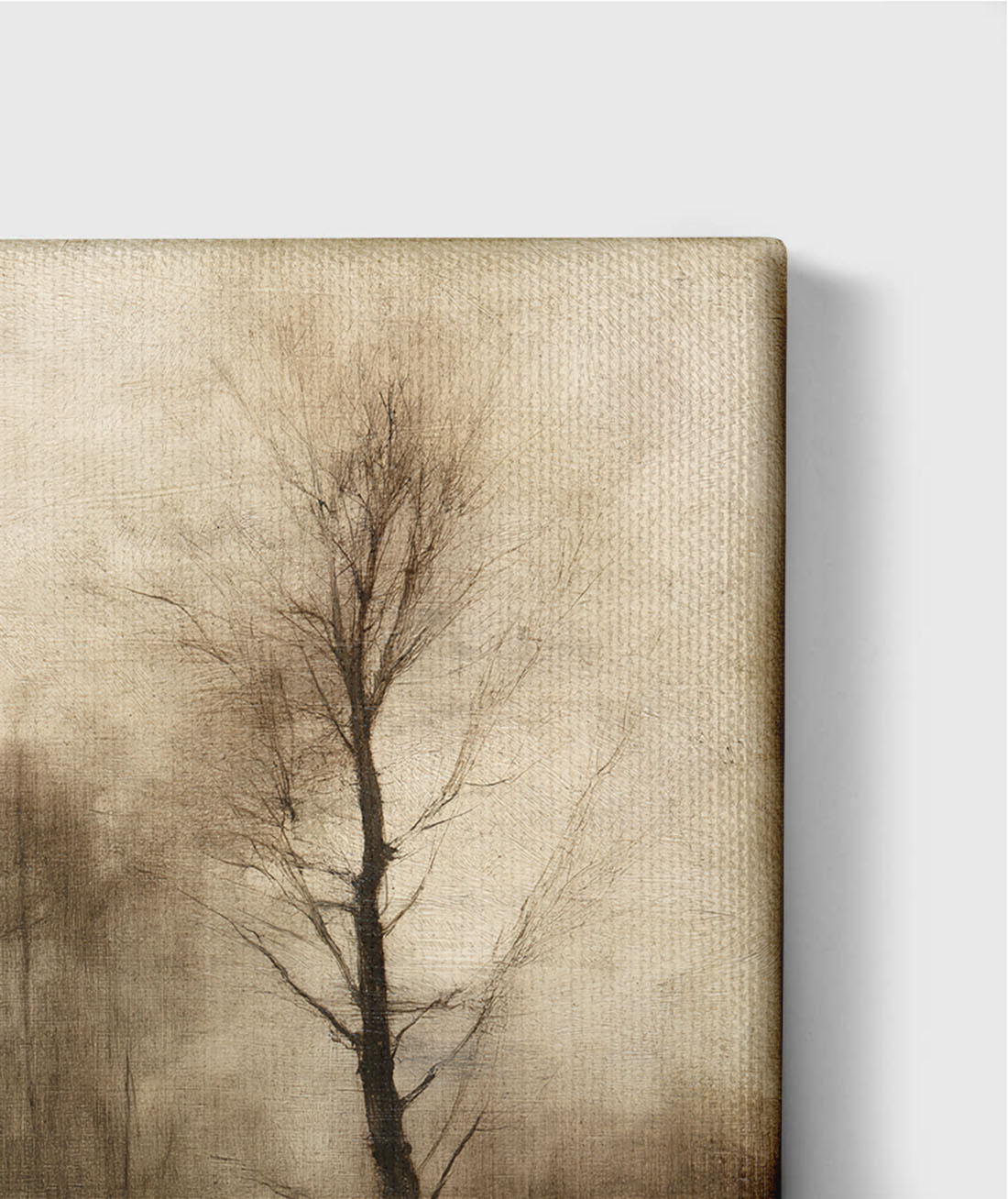 Bare Tree at Dusk Canvas - The Midnight Archive