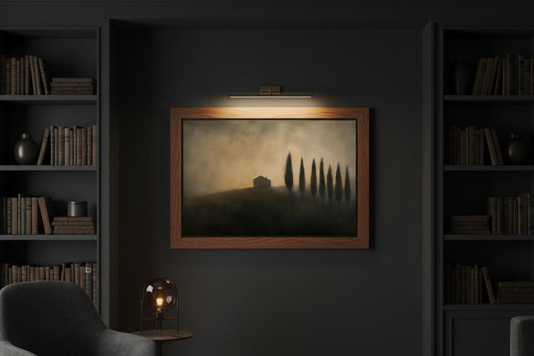 House Beyond the Hill — dark romantic landscape fine art print, The Midnight Archive
