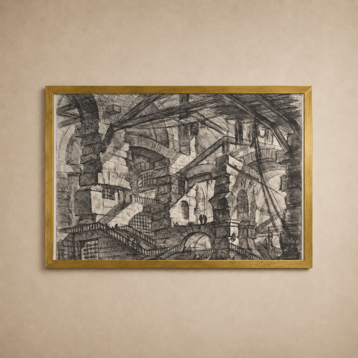 Imaginary Prisons Plate III The Gothic Vault — Piranesi archival engraving print, The Midnight Archive