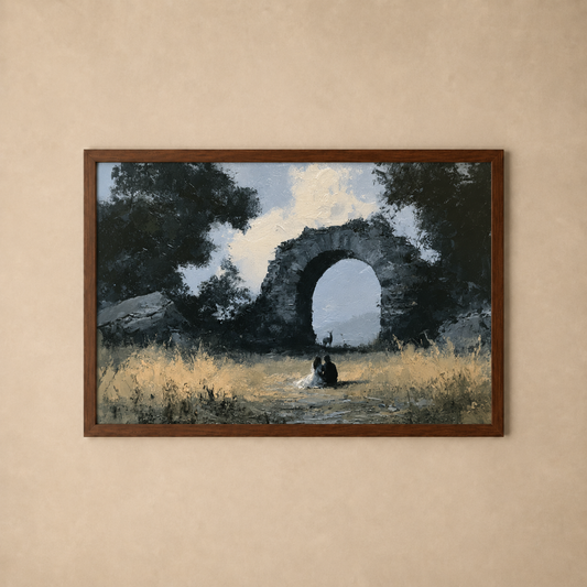 The Ruined Archway — dark romantic ruins landscape fine art print, The Midnight Archive