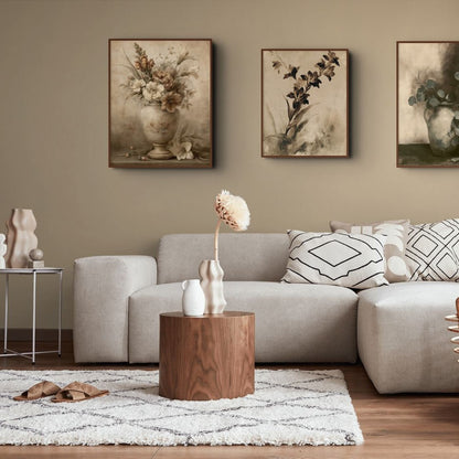 Faded Floral Urn Canvas - The Midnight Archive