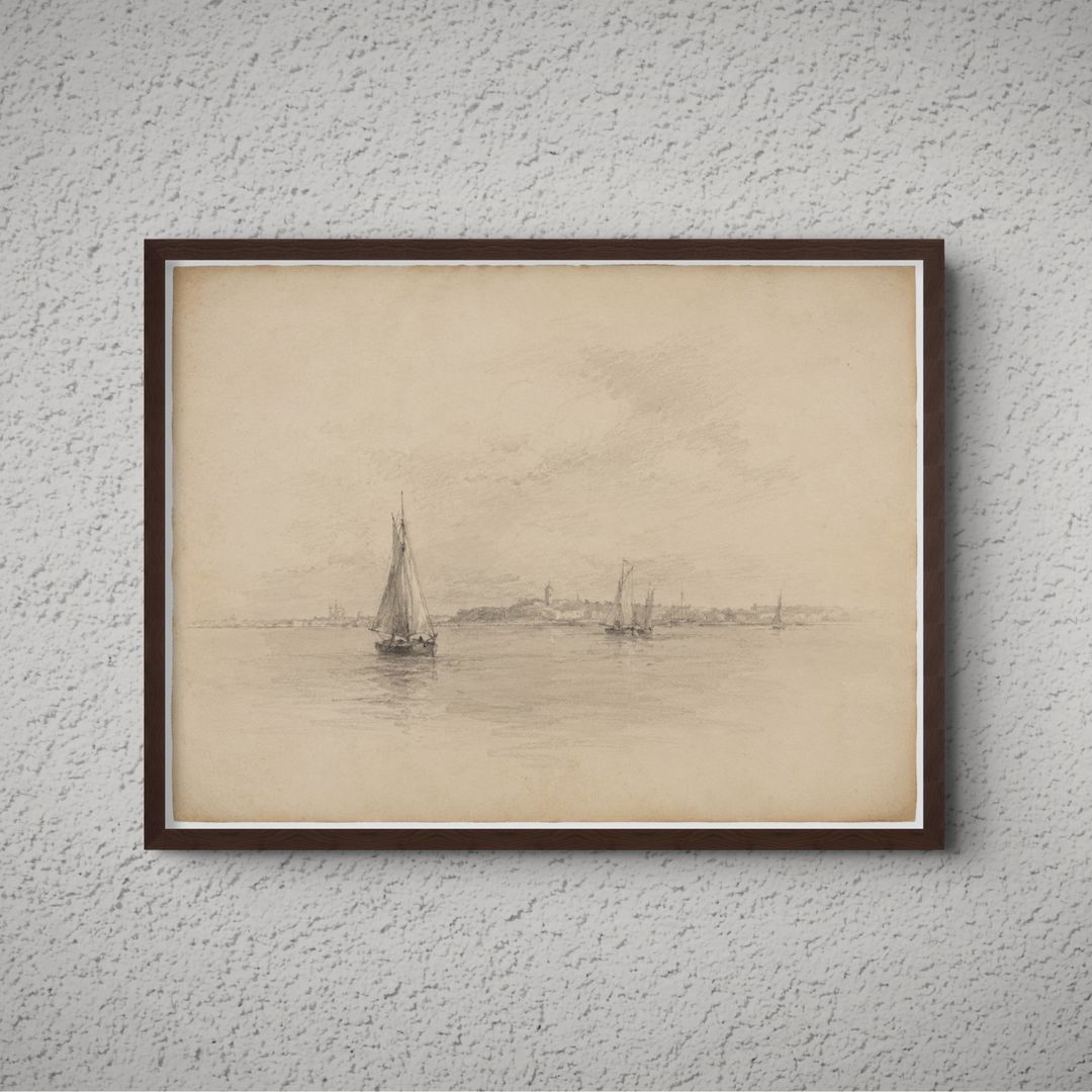 Coastal Sailboats Print - The Midnight Archive