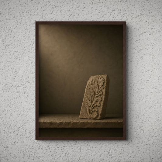 Acanthus Relief Fragment Print - The Midnight Archive