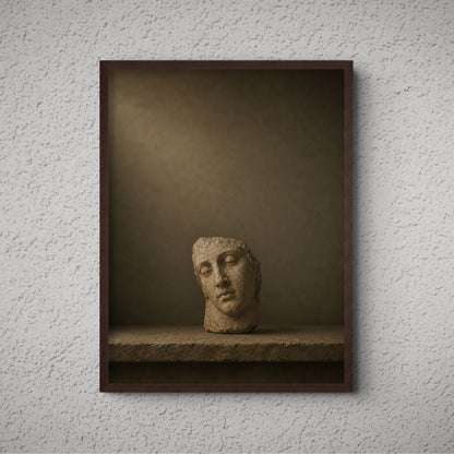 Stone Head Fragment Print - The Midnight Archive