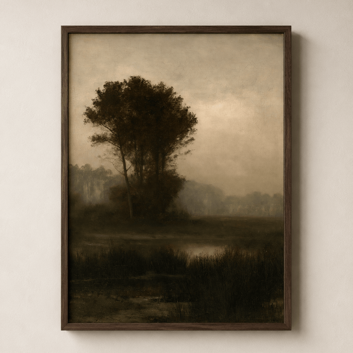 Marsh at Dusk Canvas - The Midnight Archive