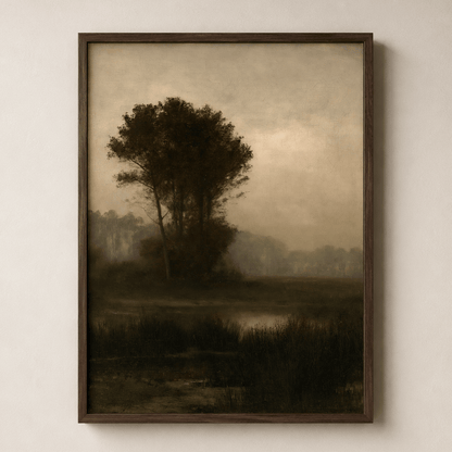 Marsh at Dusk Canvas - The Midnight Archive