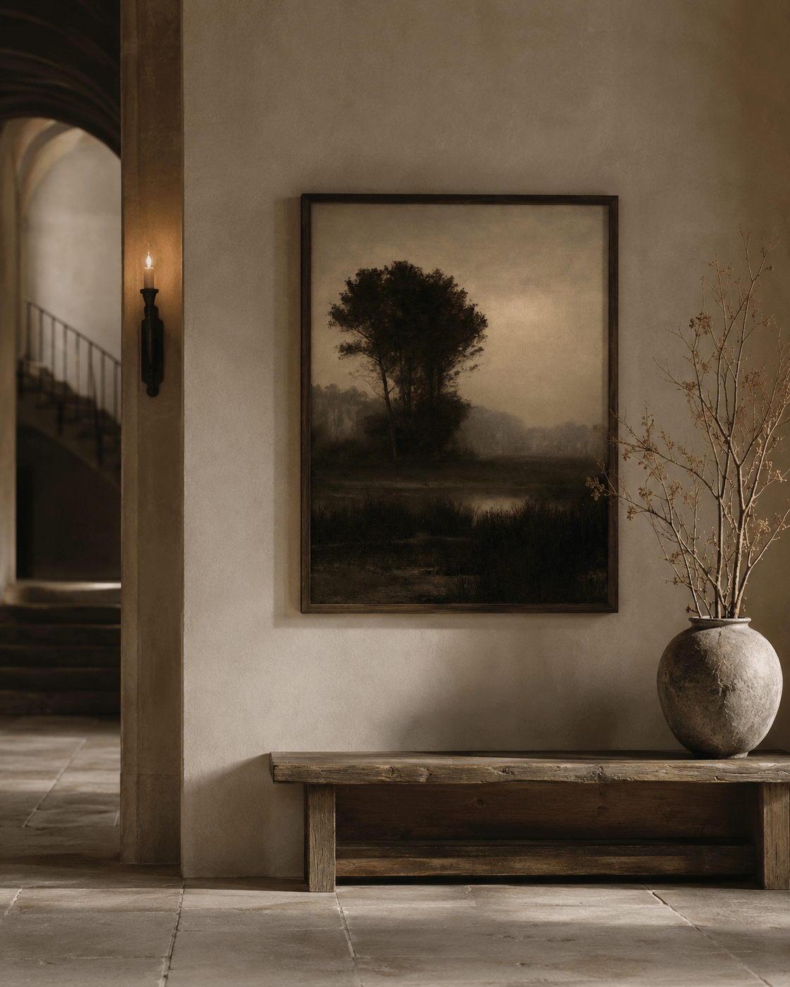 Marsh at Dusk Canvas - The Midnight Archive