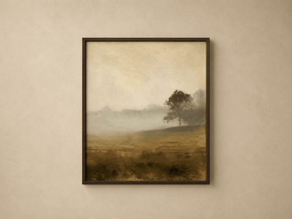 Morning Fog Tree Canvas - The Midnight Archive