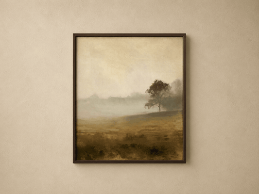 Morning Fog Tree Canvas - The Midnight Archive